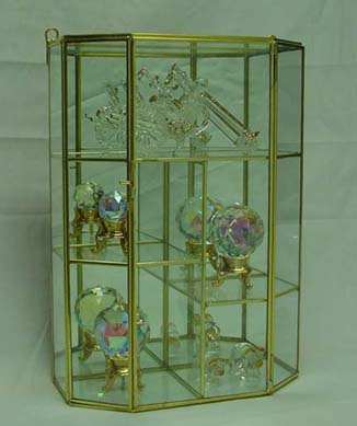 Brass and Glass Medium size cabinet